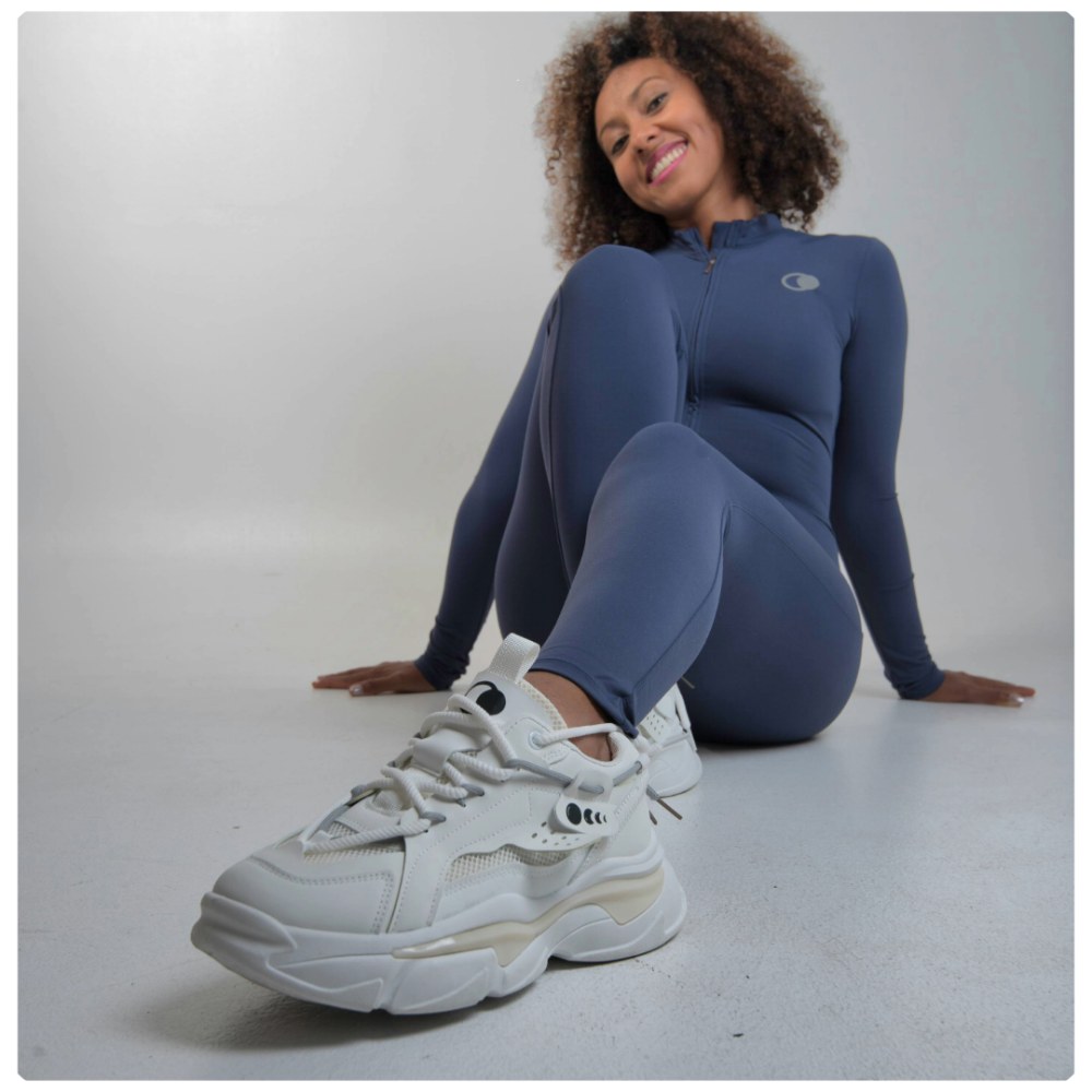 Navy Lunate Jumpsuit, view 4